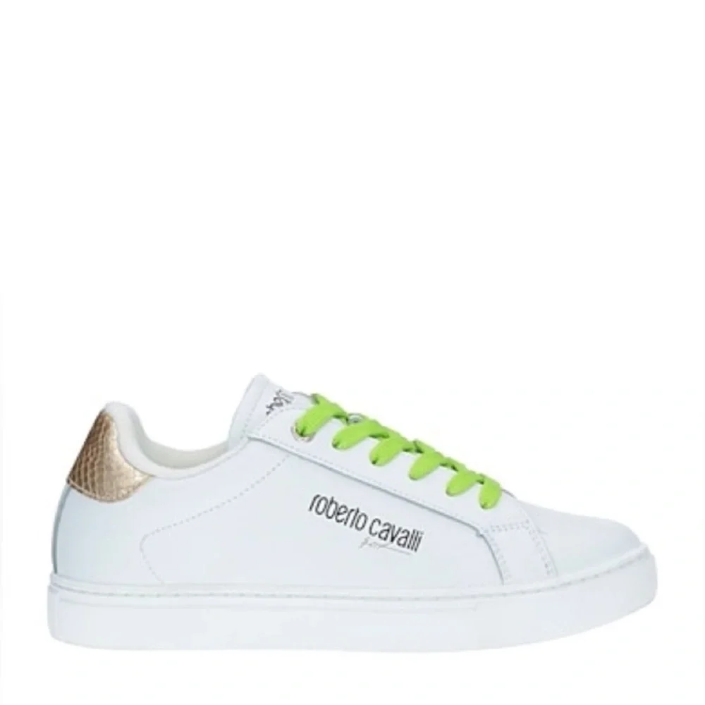 Roberto Cavalli low top white sneaker